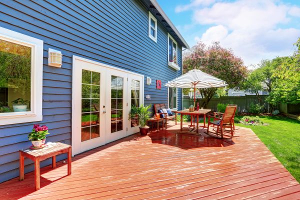 Blue Siding Installation in Herndon